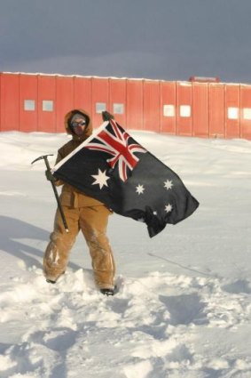 An Australian engineer in Antarctica.