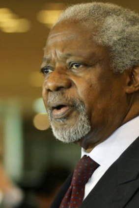 The UN envoy to Syria, Kofi Annan.