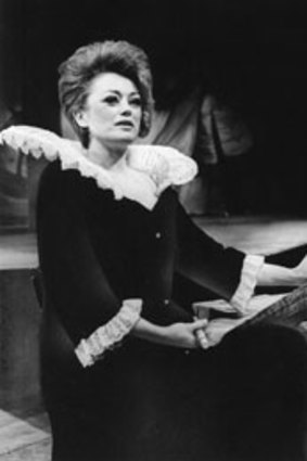 Rue McClanahan as Lady MacBird in the production, <i>MacBird!</i> in New York in 1967.