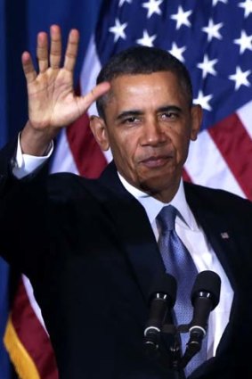 On a salvage mission: US President Barack Obama.