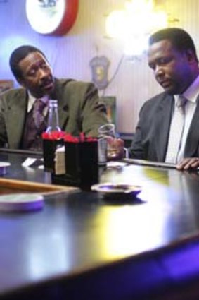 Gritty: A scene from <i>The Wire</i>, which gained a following after its initial run.