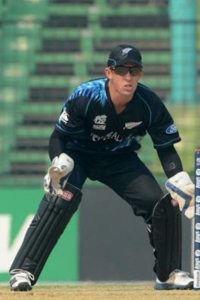Playing for keeps: Luke Ronchi has found his feet in New Zealand.