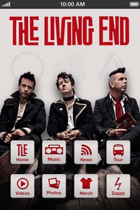The Living End's app.