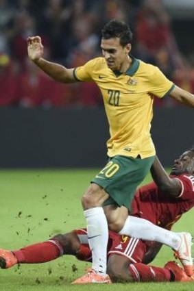 "I was just so nervous and sweating because I was thinking about the game": Trent Sainsbury.