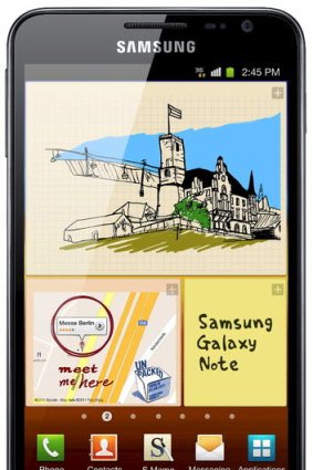 The Samsung Galaxy Note.