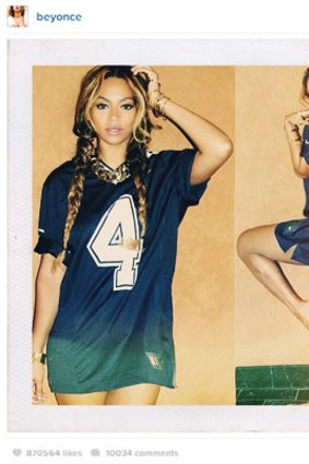 Beyonce's Instagram post, brandishing Jay Z's last name.