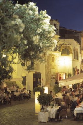 Evening alfresco, Ibiza, Spain.