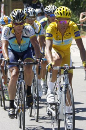 Armstrong and Contador.