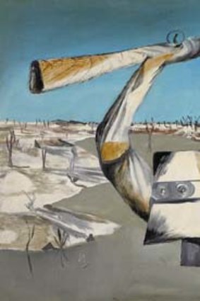 Sold &#8230; Sidney Nolan's 1955 painting Ned Kelly: Crossing the River belonged to the artist's daughter, Jinx.