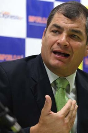 Rafael Correa ... support.