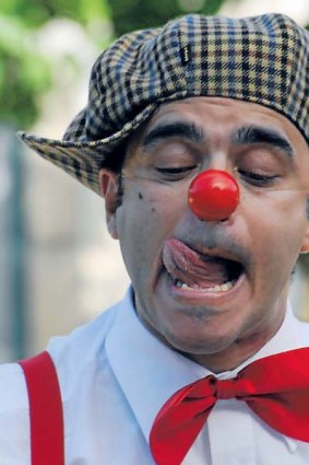 Pedro Tochas, one of the most original street clowns, will appear at the Melbourne Comedy Festival.
