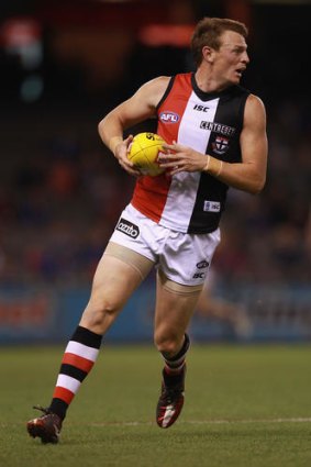 Brendon Goddard of the Saints in action.