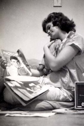 Teenager in love &#8230; Helene Martin was 16, pictured with her rag doll, when she saw Ricky Nelson in 1960.