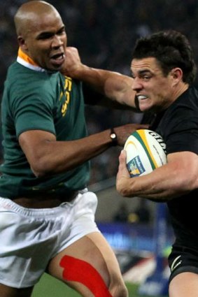 Record breaker . . .  Dan Carter of the All Blacks became the leading pointscorer in rugby internationals.