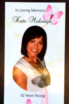 Kate Malonyay: hers was a life full of promise.