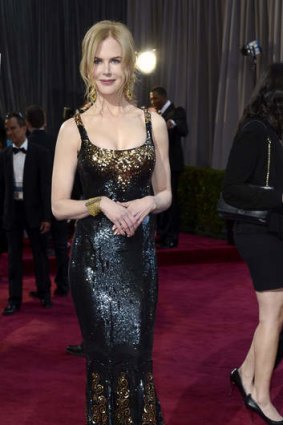 Close friends: Nicole Kidman in a L'Wren Scott gown at the 2013 Oscars.