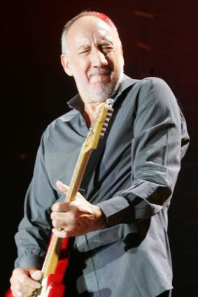126 decibels: Pete Townshend of legendary band The Who making some noise.