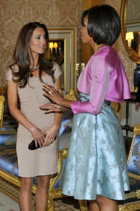 Power dressing ... the Duchess of Cambridge and Mrs Obama.