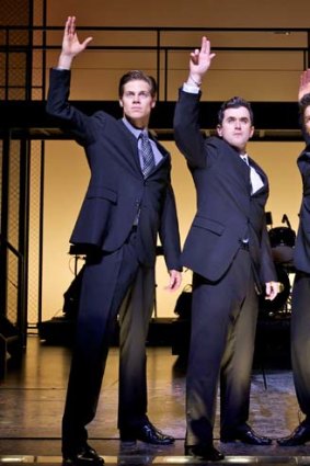 The lead performers in Jersey Boys.