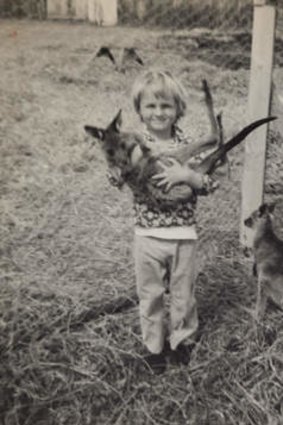 True roo … Holmes as a child.