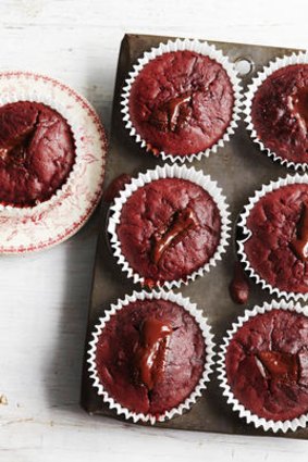 Stephanie Alexander's beetroot and chocolate muffins.