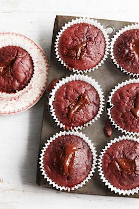 Stephanie Alexander's beetroot and chocolate muffins.