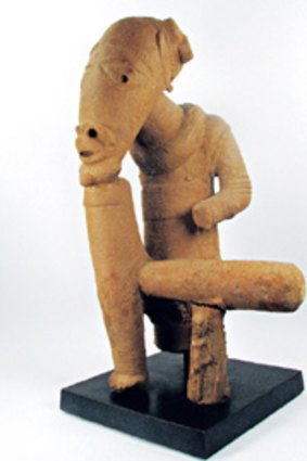 A superb Nok sculpture, expected to sell for around $100,000, is one of the highlights of the Lilian Hoffman collection.