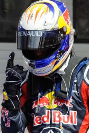 Pole position ... Sebastian Vettel.