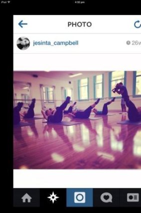 Gym program: Jesinta shares her regime on Instagram.