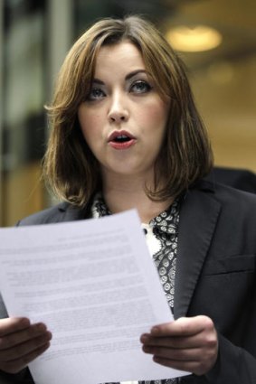 The singer Charlotte Church speaks to the media after her settlement with News International.