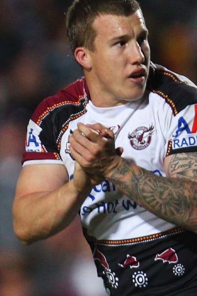 Manly halfback Trent Hodkinson will play for the Bulldogs next season.