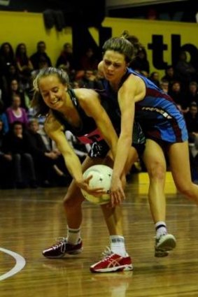 Bec Collis, right, will be a big loss for Canberra.