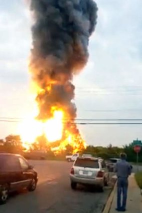 An explosion outside Baltimore.