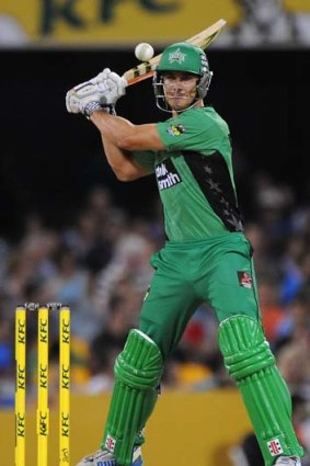 Marcus Stoinis played his part in the Stars' win over the Heat on Saturday.