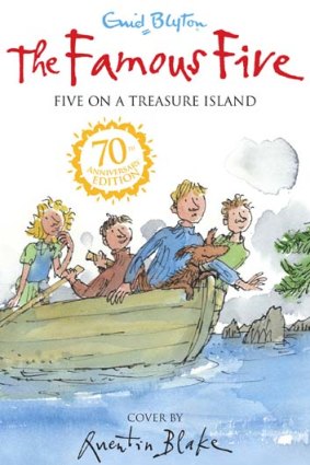 One of <em>The Famous Five</em> 70th anniversary covers.