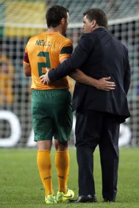 Support: Lucas Neill and Ange Postecoglou.