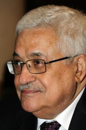 Palestinian president Mahmoud Abbas.