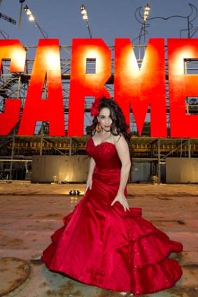 Lady in red: Rinat Shaham as Carmen.