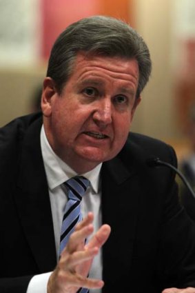 Divided &#8230; the Premier, Barry O'Farrell, pictured, and Charles Casuscelli.