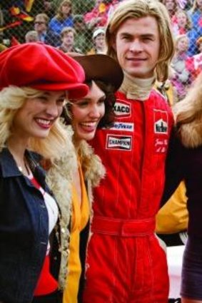 Playboy: James Hunt's English accent proved no obstacle in <i>Rush</i>.