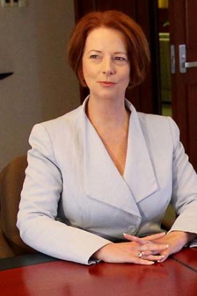 Grey on gay ... Julia Gillard.