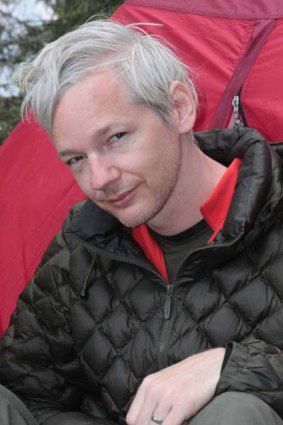 Australian-born Julian Assange, founder of Wikileaks.