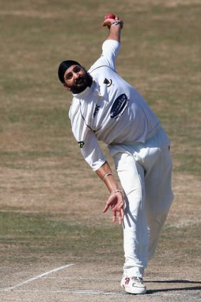 Looking to take on the Aussies:  Monty Panesar.