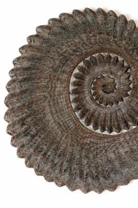 Proper copper art … Bronwyn Oliver's 2005 copper piece Ammonite.