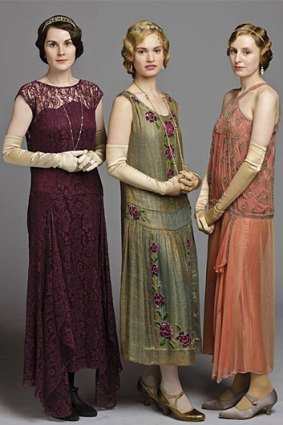 <i>Downton Abbey</i>'s (from left) Lady Mary Crawley, Lady Rose MacClare and Lady Edith Crawley.