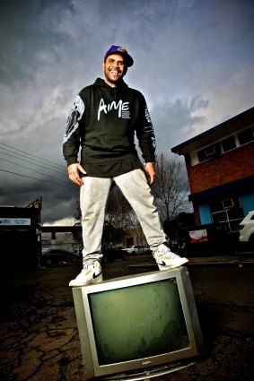 Hip hop Jimblah was the inaugural winner of the Hilltop Hoods Initiative (2007) and in  September 2012 he was signed by Elefant Traks. Photo: Marco Del Grande