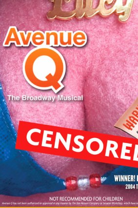A promotional poster for <i>Avenue Q</i>.