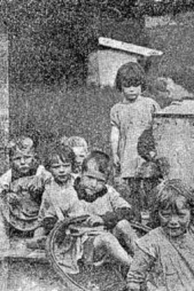 Children at "the Home" in Ireland, where the unmarked graveyard was discovered, from the Connaught Tribune, June 21, 1924.