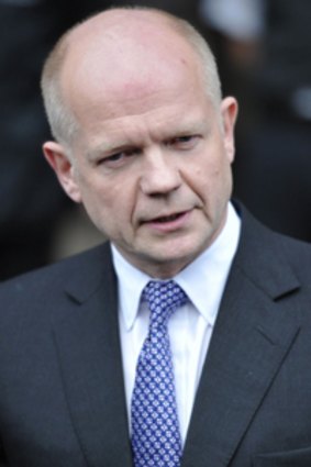 William Hague... tough stance on Iran's nuclear program.