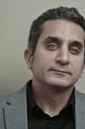Media muzzled: Bassem Youssef, a satirist often hailed as the Jon Stewart of Egypt.